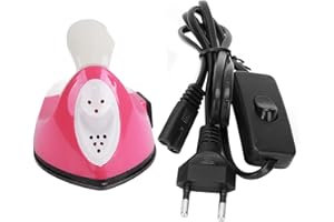 NATUDECO Mini Máquina De Prensa De Calor Prensa De Calor De Mano Mini Máquina De Prensa De Calor, Pequeña Prensa De Calor Máquina De Prensa De Hierro Portátil Para Camisetas Sombreros Proyectos De Transferenci
