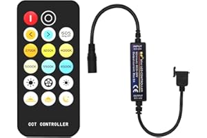 Atenuador remoto inalámbrico para Pautix tira de LED COB CCT, atenuador remoto RF CCT para tira de LED COB CCT de 2700k-6500k