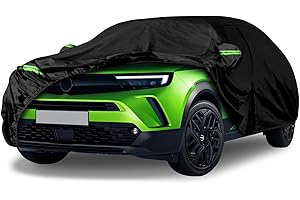 Bache Voiture Exterieur Remplacement pour 2012-2023 Opel Mokka/Mokka X/GS, Complètes Housse Protection Voiture 100% Etanche Anti Soleil Neige Poussière Bâche de Protection avec Porte à glissière