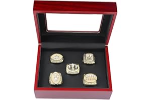 MCBEAN NFL 49ers 1981 1984 1988 1989 1994 Championship Ring Set Super Bowl Ring Rugby Souvenir Collectibles Men Women Friends Football Fans