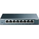 TP-Link TL-SG108, 8-Port 10/100/1000 MBPS Gigabit Ethernet Switch 5 V Harici G&uuml;&ccedil; Adapt&ouml;r&uuml;
