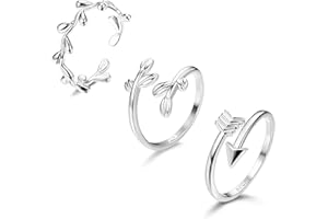 Finrezio 3 Stücke 925 Sterling Silber Offene Zehenringe Set Für Damen Fingerring Gelenkring Hypoallergen Verstellbare Offene Manschette Zehenringe Set Stern Pfeil Blume Zehenringe Fußschmuck