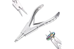 AceFun 3mm 4mm 5mm Set pinces piercing pour boules Outil piercing Pince ouvrir anneau Screw on off Dermal Anchor Pince boules piercing Pincette boules piercing