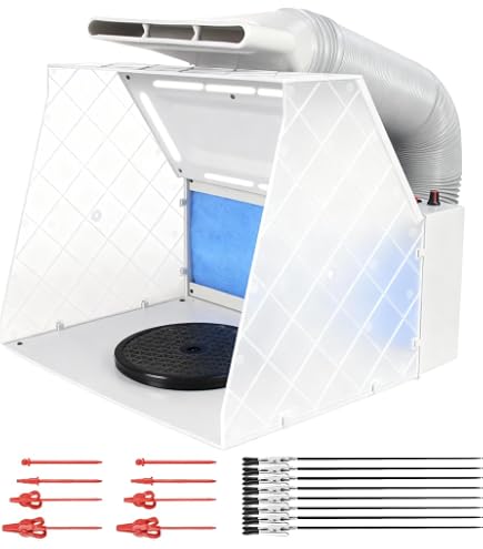 VIVOHOME 4pcs Airbrush Spray Booth Filter Double-Layer Airbrush Hobby Airbrush For Fits VIVOHOME Modle VH496 VH620 VH726