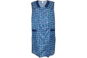 Kittel Schürze Dederon Nylon Kittelschürze versch. Farben