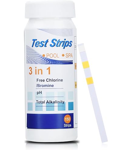 Bandelettes Test Piscine 3 En 1 - Lot De 50 - Analyse PH, Chlore, Alcalinité - Rapide & Précis - Pour Spa, Piscine, Aquarium - 4