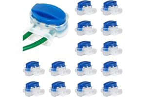 UNI-FINE SHOP Uni-Fine 20 Pack Cable Connector Waterproof Electrical Wire Connectors Crimps Gel Filled Lawnmower Connector for Robotic Lawn Mower Flymo Husqvarna Automower Irrigation Applications