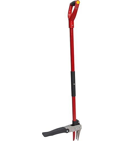 Gardtech Outil De Désherbage Manuel Avec Poignée En Bois Et Tête En Acier Inoxydable Avec Mesure, Extracteur De Désherbage Pour Désherber, Planter Des Légumes, Des Fleurs, Creuser, élager
