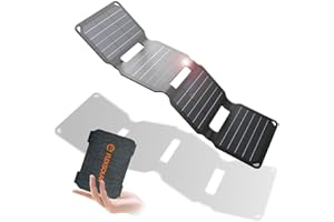 Mini Solar Ladegerät,FlexSolar 10W Solarpanel E-film IP67 Taschenladegerät USB-Geräte Neu aktualisiert Outdoor für Smartphone,Armbanduhr,Kamera