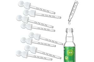 Oxyooh 8 Pack Glass Dropper Pipettes Compatible with SodaStream Bubly Drops and Bubbly Drops Flavors Bottle for Soda Stream Accessories