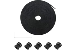 IMETRX GT2 Riemen 10mm x 5M +5PCS Zahnriemenscheibe für 3D Drucker GT2 Riemen