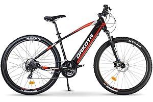 URBANBIKER Bicicleta Eléctrica Montaña Dakota, Color Rojo, Dos Tallas, Motor 250W, Batería Litio Extraible 720 WH(48v 15Ah) Celdas Samsung, Frenos Hidraulicos, Hombre & Mujer, Ebike Mountainbike.