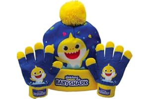 Klamasté S.r.l. Baby Shark Cappello Invernale + Guanti