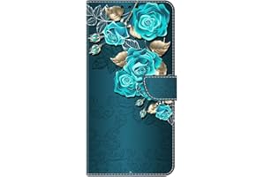 TUUNKMUY Hülle für Nokia 5.3 Handyhülle [Premium PU Leder] [Kartenfach] [Standfunktion] TPU Stoßfest Schutzhülle Klapphülle Handytasche Lederhülle für Nokia 5.3,Grüne Blume