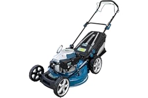 Cecotec Tagliaerba a Benzina Terrenator 4000.51 Total Z Auto. Motore 167cc, 2,7kW e 3,7CV, Corpo Acciaio 51cm, Cambio Altezza Sistema Z-Tech e Propulsione Automatica, 4in1 con Mulching