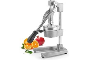 H&H Spremimelograno Professionale a Leva – In Metallo, Colore Grigio, Design Robusto 29x40 cm – Ideale per Melograni, Agrumi, Uso Domestico e Professionale