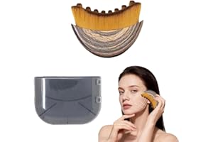 EVELOVEU Lymphatic Drainage Face Brush,(5×7cm) Clean Dry Brushing & Jawline Sculpting, Ergonomic Design Reduces Puffiness & Fatigue, Precise Facial Skin Care Tool