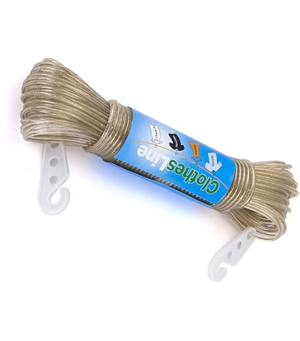 Everlasto 'Evergreen' PVC Clothesline - 4.8mm Thick X 30 Meter Washing Line With Tensioner