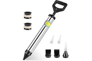 Stainless Steel Cement Caulking Gun, SS SHOVAN Cement Caulking Pump, Mortar Pointing Tool Grouting Gun Sprayer Applicator Tool for Cement Lime