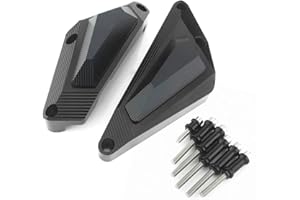 QIDIAN Moto Moteur Curseur Protecteur Pare-chocs Couvercle Crash Bar Protecteur pour Yama' MT07 MT-07 2014-2020 FZ07 FZ-07 2015-2020 XSR700 Protecteurs de moteur Cadre Slider Pad Accessoires (Noir)