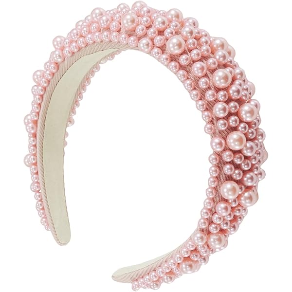 Rosa Leder Haarreif Von QinGoo - Elegantes Stirnband Für Frauen & Mädchen