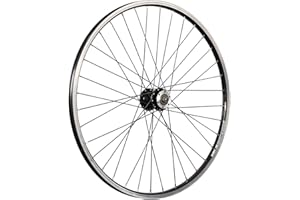Taylor-Wheels Ruota anteriore per bicicletta da 26 pollici, con cerchione a 6 fori, colore nero