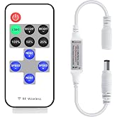 LaiPuDuo RF Mini Uzaktan Kumanda Tek Renk LED Şerit Işıklar i&ccedil;in Kısıcı DC12 &ndash; 24 V Kablosuz Uzaktan Kumanda T&uuml;m Kısılabilir 