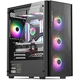 Segotep Axe 5 Siyah 750W 80+ Bronze PCIE 5.1 Midi Tower Kasa (Rainbow Fan)