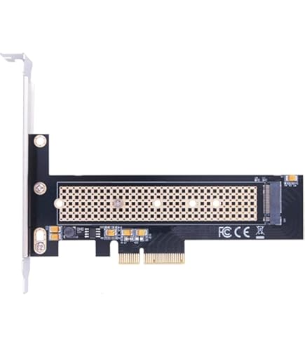 WANGCL 4 in 1 NVME PCIE Konverter M.2 M-Key auf PCIE 16x mit Lüfter für