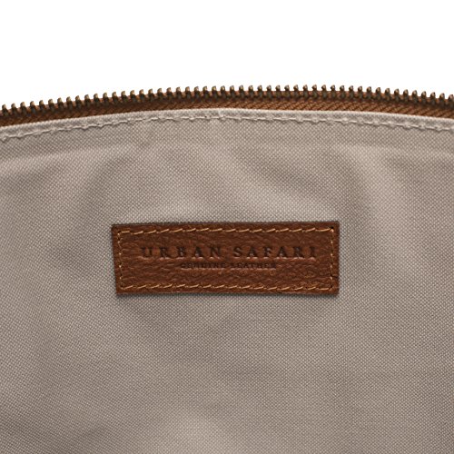 Urban Safari 13.5 Zoll Echt Leder Laptop Hülle / Spitzenqualität Leder Laptop Tasche / Laptop Sleeve für 13 – 13.5 Inch MacBook Pro / MacBook Air / Laptop / Notebook / Surfacebook / Tablet. ( Braun ) - 5