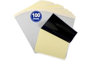 ItriAce Tattoo Transferpapier, 100 Blatt Thermopapier für Tattoo Transferkits, Übungspapier für Tätowierhaut, kompatibel mit dem M08F Drucker