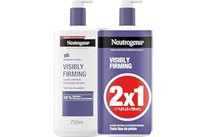 Neutrogena Fórmula Noruega Loción Visiblemente Reafirmante 2 X 750 ml), crema hidratante para todo tipo de piel, loción corporal con Glicerina y Minerales de Procolágeno