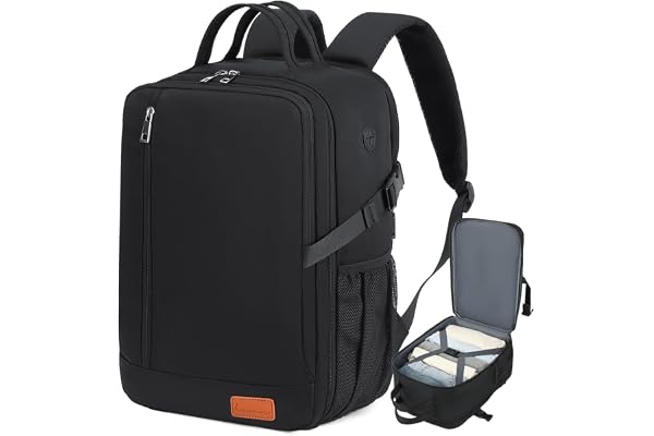 Lossga Bagage Cabine 40x30x20 pour Ryanair Sac a Dos Voyage Cabine Avion Anti-vol Bagages Valise Sac de Voyage pour Vueling Wizz Air Eurowings, avec Porte Bouteille d'eau