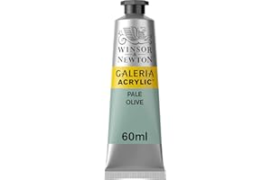 Winsor & Newton 2120435 Galeria Acrylfarbe, hohe Pigmentierung, lichtecht, buttrige Konsistenz, 60 ml Tube - Olivgrün Blass