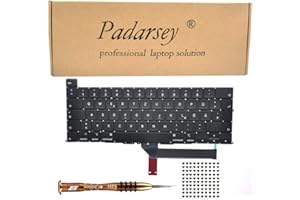 Pardarsey Ersatz Deutsch QWERTZ Tastatur kompatibel mit MacBook Pro 16 Zoll mit Touch Bar A2141 veröffentlicht 2019 +Tastatur Schrauben+Schraubendreher