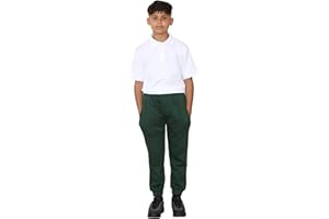 KHIM Jogging Trouser Terry Cotton Tracksuit Bottom Pant Kids Unisex Girls Boys Outdoor Activewear