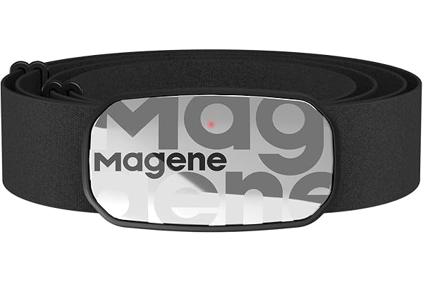 Magene H603 Cardiofréquencemètre Sangle pectorale HRM Fitness Tracker IP67 Étanche Support Bluetooth 4.2 et Ant+, Compatible Wahoo, Zwift, Strava, Elite HRV