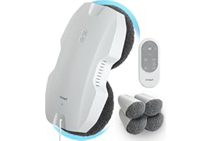 ‎FMART Fmart T8Pro Fensterputzroboter 3800PA, Fensterputzer Elektrisch mit Dreifachem Sicherheitssystem, Intelligenter Navigation,Fernbedienung, Automatischer Fensterroboter für Glatten Oberflächen