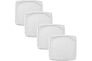 JORTUIO Housse De Coussin Exterieur Impermeable pour Salon De Jardin, Lots De 2/4 Housse Assise Salon De Jardin avec Fermeture Éclair, Amovibles pour Intérieur Et Extérieur, Terrasse(Color12,65x65x10cm4pcs)