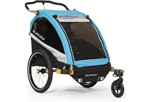 Burley Dlite X Kids Bike Trailer, Blue, One Size