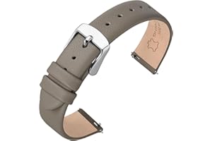 ANNEFIT Bracelet de Montre en Cuir véritable pour Homme Femme, Dégagement Rapide, Bande de Remplacement 12mm 13mm 14mm 16mm 18mm 20mm 22mm