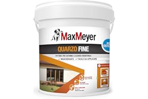 MaxMeyer Pittura per esterni Quarzo Fine BIANCO 4 L