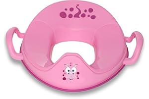 MY CARRY POTTY My Little Trainer Seat - Pink Dragon Toilet Training Seat, Potty Training Toilet Seat for Toddlers