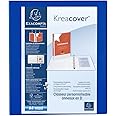 Exacompta - ref. 51842BE - 1 customizable rigid opaque binder with 3 pockets - 4 D-rings of 30 mm - Spine 47 mm - External dimensions: 32 x 27.7 cm - Format to be filed A4 Maxi - Colour: blue