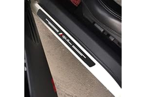 FLYWM 4Pezzi Di Protezione In Fibra Di Carbonio Adesivi Per Soglia Porta Auto Adesivi Per Alfa Romeo Giulia Giulietta 159 156 MITO Stelvio Sportiva 147 Protezioni Battitacco Per Auto Cover Decor Antiscivolo