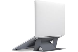 MOFT Soporte Adhesivo para computadora portátil, Plegable y Portátil con 2 Ángulos de Visión Ajustables para Oficina o Viajes, Compatible con Computadoras Portátiles de 11''-16'', Gris