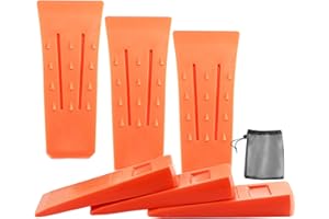 VonLux Kettensägen Fällkeil Set, 6 Stück Forstkeil Baumkeile, ABS Kunststoff Holzspaltbaum Schneidekeil, HolzfällerzubehörWerkzeuge, Baum-Fällkeil zum Kontrollierten Fällen von Bäumen