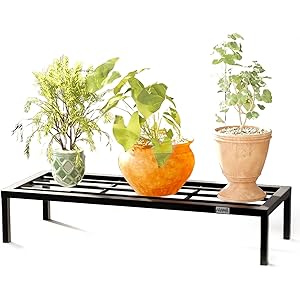 Stand Master Plant Stand For Balcony & Living Room Anti-Rust Pot Stand For Outdoor & Indoor Planters Gamla Flowerpot Garden Stand Plant Stands For Balcony Decoration Black Color 24 Inch | Plant Stand For Living Room (Set of 1)