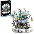 LEGO Disney Princess The Little Mermaid Royal Clam Shell 2023 Film Set with Ariel, Ursula, Sebastian and Flounder Figures, Home Decoration, Gift for Adult Women, Men, Teenage Girls & Boys 43225