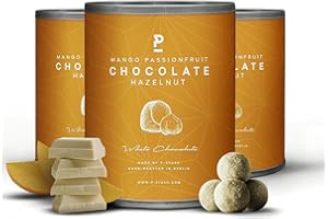 ‎P-STASH P-STASH Haselnuss weiße Schokolade Mango Passionfruit, Edle Haselnüsse 3x60g, fettfreie Trommelröstung, Nussmischung mit einzigartigen Gewürzkombinationen, Premium Nuts made in Berlin